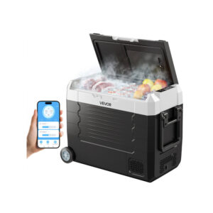 Automobilinis kompresorinis šaldytuvas 48 l su dviem zonomis, 12/24 V ir 230 V – VEVOR