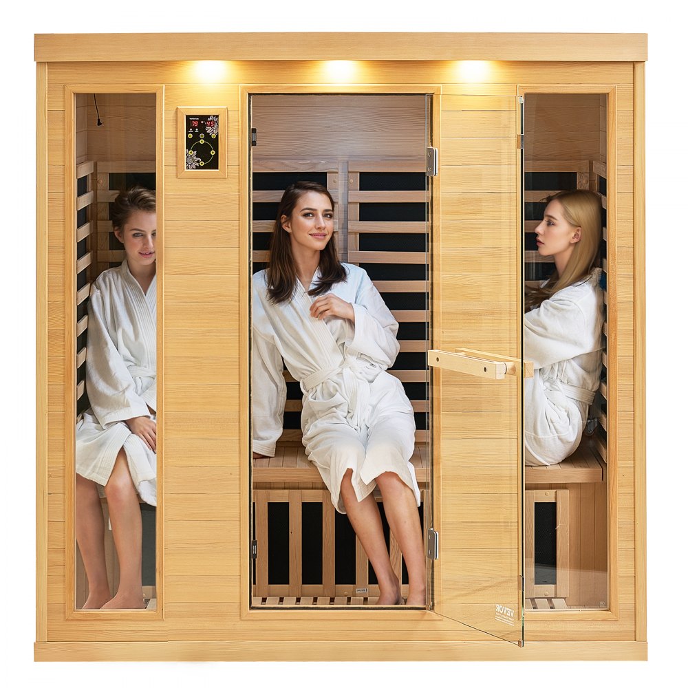 Infraraudonųjų spindulių sauna VEVOR WJ-004, 3–4 asm., 2580 W